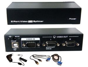 Rozgałęźnik VGA 1 input/2 output