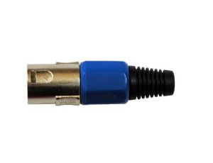 Wtyk XLR 3p  niebieski