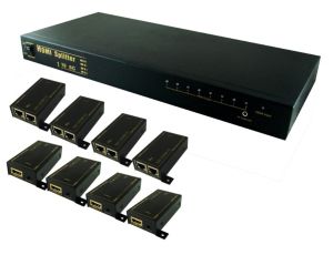 Rozgałęźnik HDMI 1x8 po skrętce