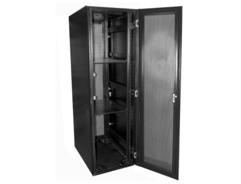 Szafa rack 19" 42U stojąca 600x1000 drzwi perforow - 3