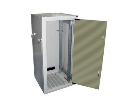 Szafa rack 19" 27U stojąca 600x600 drzwi szklane - 2