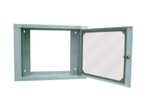 Szafa rack 19"  9U wisząca 600x240 RAL7035 - 3