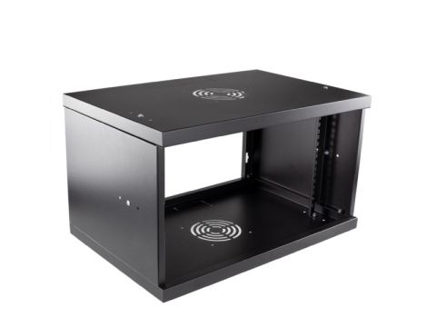 Szafa rack 19"  6U wisząca 525x350 RAL9004 drzwi s - 2