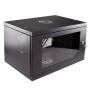 Szafa rack 19"  6U wisząca 525x350 RAL9004 drzwi s - 2