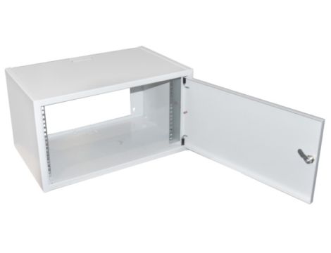 Szafa rack 19"  6U wisząca 550x350 drzwi blaszane - 2