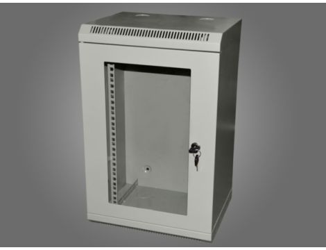 Szafa rack 10" 12U wisząca 312x300 drzwi szklane R