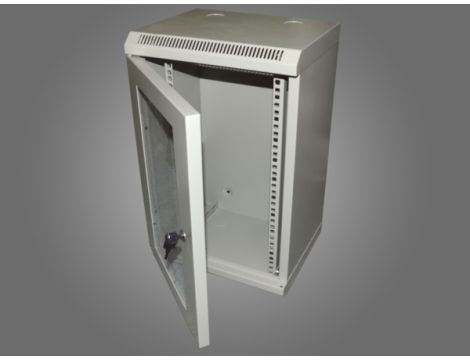 Szafa rack 10" 12U wisząca 312x300 drzwi szklane R - 2