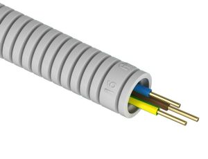 Rura karbowana z przewodem RKGL 16 + H07V-U 3x1,5