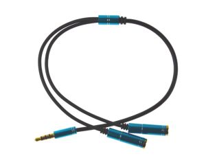 Rozgałęźnik Jack 3,5 stereo przewód Metal --