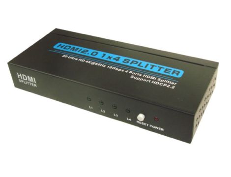 Rozgałęźnik HDMI 1/4 hdmi 2.0