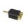 Redukcja wt.Jack 3,5stereo/2*gn.RCA plastik złota