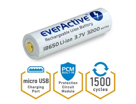 Akumulator 18650 3,7V 3200mAh Li-ion z ładowarką m - 10