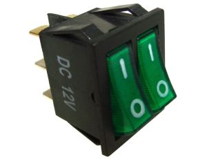 Przełącznik IXL2101 1B 12V/20A zielony --