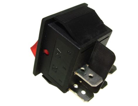 Przełącznik IXL201 1B 12V/20A czerwony - 2