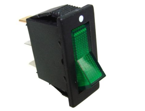 Przełącznik IXL101 2B 12V/20A zielony