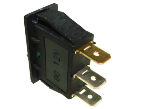 Przełącznik IXL101 2B 12V/20A zielony - 2