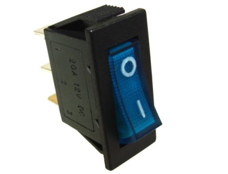 Przełącznik IXL101 2B 12V/20A niebieski