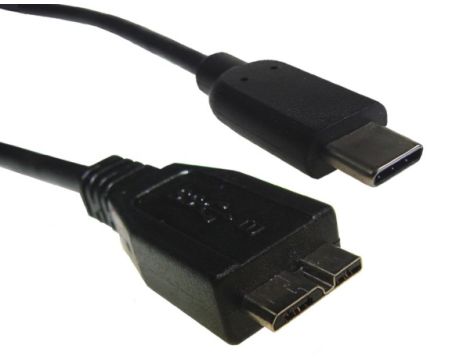 Kabel USB 3.1 wtyk Type-C - wtyk micro USB 3.0 --