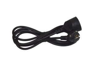 Przedłużacz 1 gniazdo  3x1mm2  3m czarny