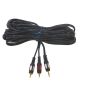 Kabel Jack3,5st-2RCA łezka złoty  5,0m - 2