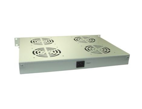 Panel wentylacyjny x4 19" 1U   RAL7035 - 2