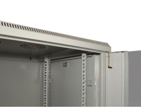 Szafa 19" wisząca ZETA  6U 600x450 RAL7035 szkło - 6