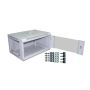 Szafa 19" wisząca ZETA  6U 600x450 RAL7035 szkło - 3
