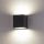 Oprawa elewacyjna LED Double 2*5W 4000K czarna IP5