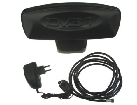 Antena TV pokojowa czarna mat DVB-T -- - 2