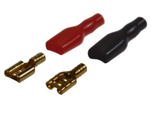 Konektor F (6,3) żeński + koszulka 2,5mm2 op/20szt