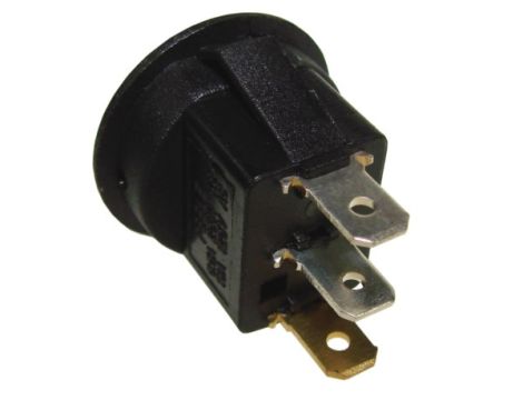 Przełącznik podświetlany okrągły czerw 250V/6A -- - 2