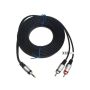 Kabel Jack3,5st-2RCA Digital  5,0m złote Bliste -- - 3