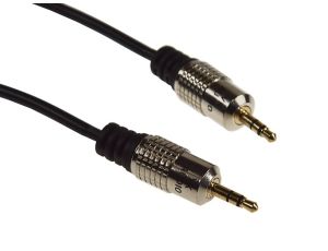 Kabel Jack3,5st.-Jack3,5st. Metal 1,5m