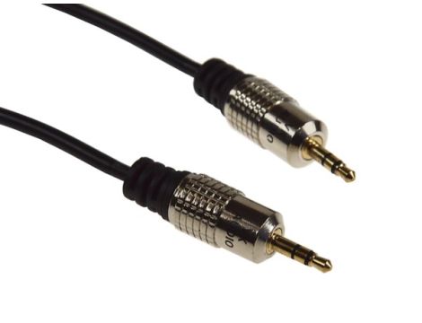 Kabel Jack3,5st.-Jack3,5st. Metal 1,5m