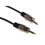 Kabel Jack3,5st.-Jack3,5st. Metal 1,5m - 2