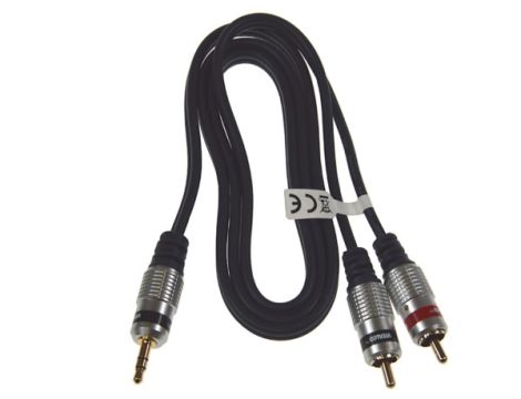 Kabel Jack3,5st-2RCA Digital  1,0m złote - 2