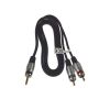 Kabel Jack3,5st-2RCA Digital  1,0m złote - 3
