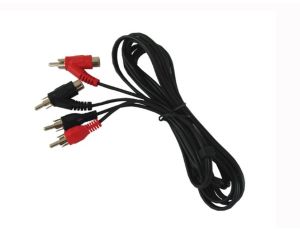 Kabel 2*RCA wtyk- 2*RCA wtyk + gniazdo 2,5m
