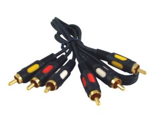 Kabel 3*RCA łezka  0,5m