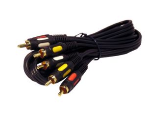 Kabel 3*RCA łezka  1,5m