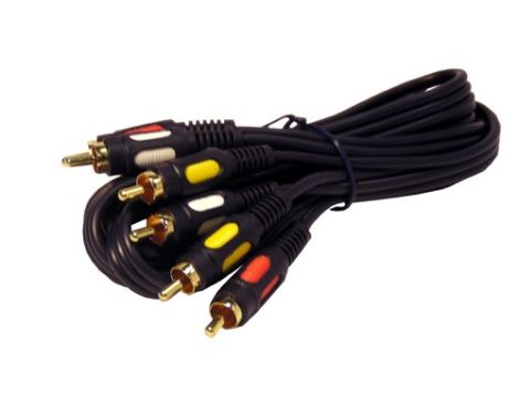 Kabel 3*RCA łezka  1,5m