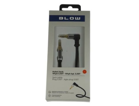 Kabel Jack3,5st.-Jack3,5st. 1,0m kątowo- prosty -- - 3