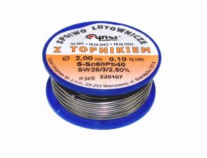 Cyna 2,00/ 100g Sn60Pb40 z topnikiem Cynel