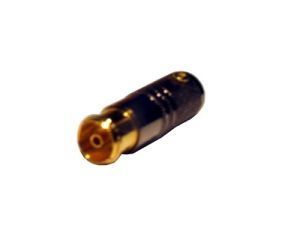 Gniazdo antenowe proste złote 8mm  ----