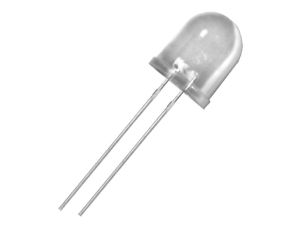 Dioda 12mm niebieska migająca clear-