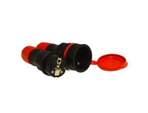 Wtyczka prosta + gniazdo 230V 16A EXTREM IP54 czar