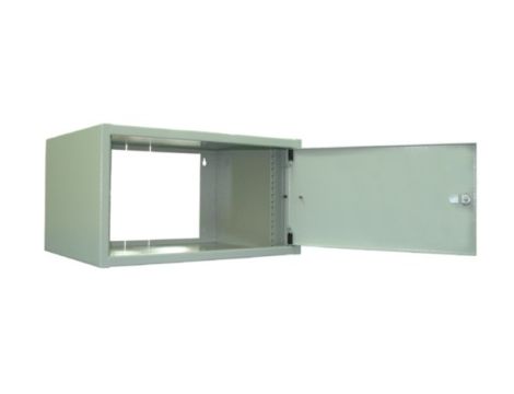 Szafa rack 19"  4,5U wisząca 550x350 biała bez tył - 2