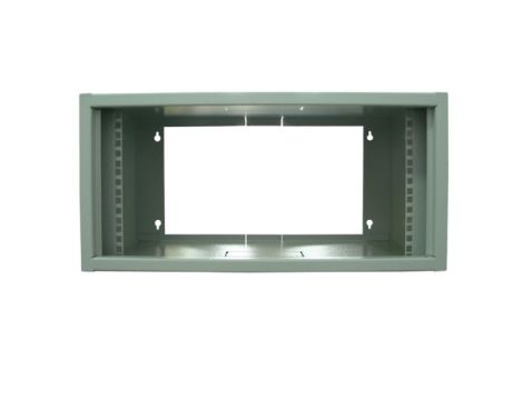 Szafa rack 19"  4,5U wisząca 550x350 biała bez tył - 3