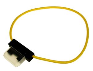 Oprawa bezpiecznika nożowego 1,5mm żółty op/10