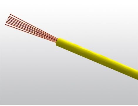Przewód LgY 1*1,0 500V żółty
